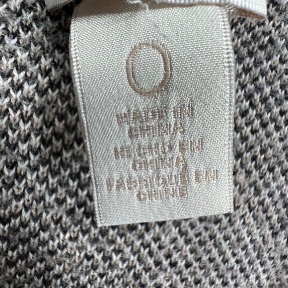 Chicos Maggie Duster Womens Small Black Tan Zebra Open Sweater Vest Lightweight - Picture 11 of 16